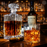 Whiskey Carafe Set with Decanters and Glassware