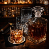 Whiskey Carafe Set with Decanters and Glassware