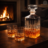 Whiskey Carafe Set with Decanters and Glassware