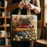 Floral Patterned Quilted Artisan Tote