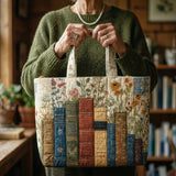 Handcrafted Quilted Bag - Perfect for Books and Blooms