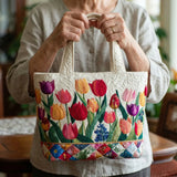 Tulip Garden Quilted Tote