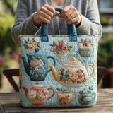Floral Patterned Quilted Bag