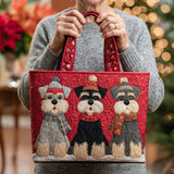 Handcrafted Schnauzer Trio Bag